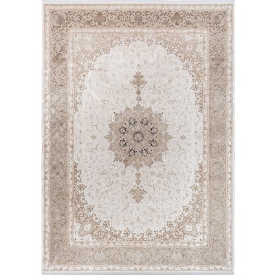 فرش ماشینی  طرح آنا کد 10AN0010 نقره ای 1500 شانه