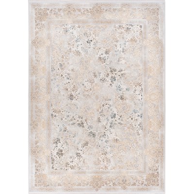 فرش ماشینی آوانته طرح 10AV0070 آبی 1200 شانه گل ابریشم