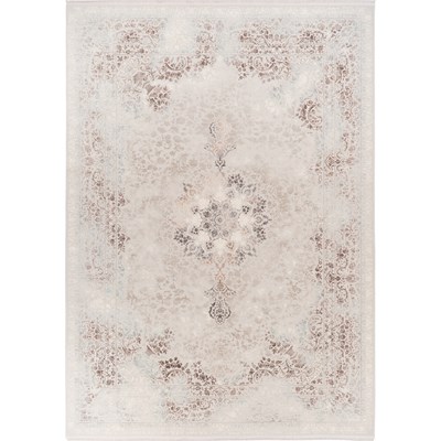 فرش ماشینی آوانته طرح 10AV0090 فندقی 1200 شانه گل ابریشم