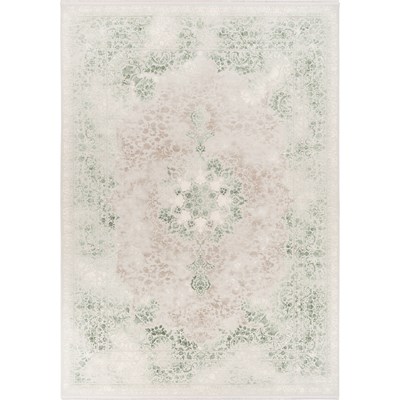 فرش ماشینی آوانته طرح 10AV0100 سبز 1200 شانه گل ابریشم