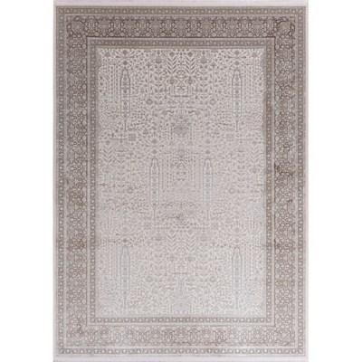 فرش ماشینی  پالمرا طرح 10PA0350 کرم 1500 شانه