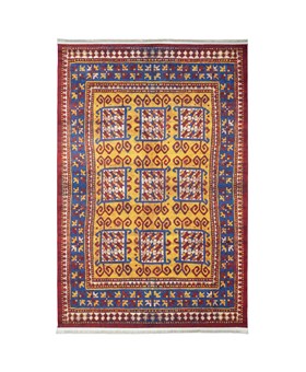 فرش ماشینی سنتی طرح 100309 لاکی700 شانه