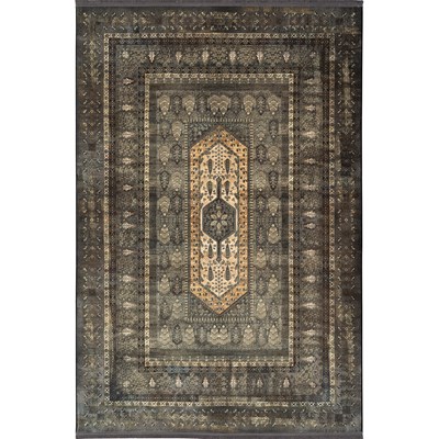 فرش ماشینی  هلنا 25NH0040 دودی 77 رج