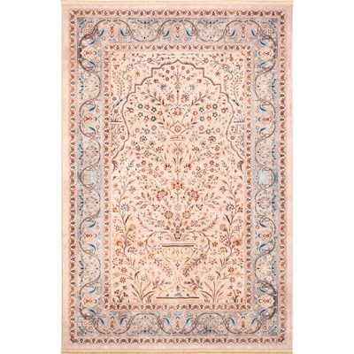 فرش ماشینی هلنا 25TT0200 نسکافه ای معادل 77 رج دستبافت