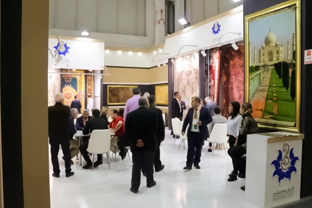 Presence of Mohtasham carpet in Domotex 2018 Turkey