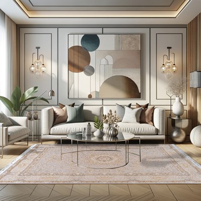 فرش ماشینی طرح 1000027065 نیلی 1200 شانه گل برجسته