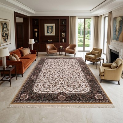 خرید فرش ماشینی 10LU0440 کرم 1200 شانه