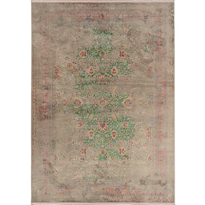 فرش ماشینی طرح 10AY0021 سبز 700 شانه