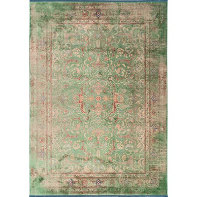 فرش ماشینی طرح 10AY0270 سبز 700 شانه