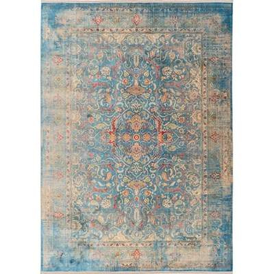 فرش ماشینی طرح 10AY0340 آبی 700 شانه