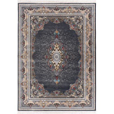 فرش ماشینی طرح 10RO0260 دودی 700 شانه
