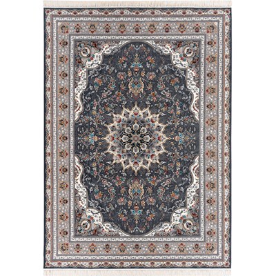 فرش ماشینی طرح 10RO0370 دودی 700 شانه