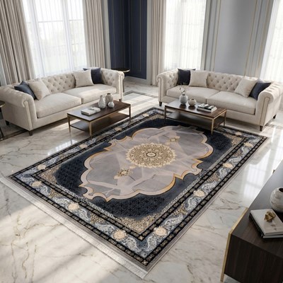 فرش ماشینی طرح 10RO0560 فیلی 700 شانه