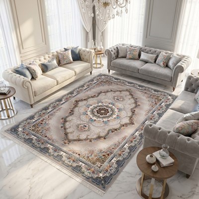 فرش ماشینی طرح 10RO0580 فیلی 700 شانه