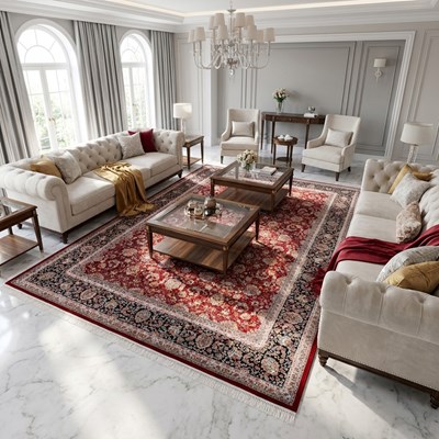 فرش ماشینی طرح 10RO0800 لاکی 700 شانه