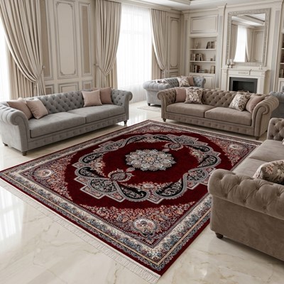 فرش ماشینی طرح 10RO0840 لاکی 700 شانه