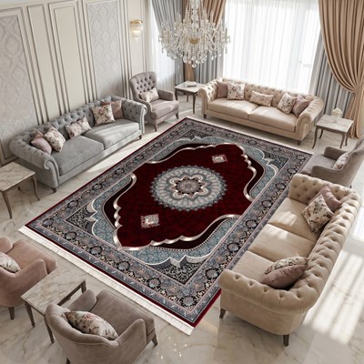 فرش ماشینی طرح 10RO0850 لاکی 700 شانه