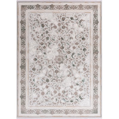 فرش ماشینی آوانته طرح 10AV0260 تمام رنگ 1200 شانه گل ابریشم