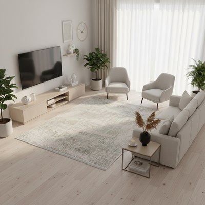 فرش ماشینی سوف طرح 10SO0060 تمام رنگ 1500 شانه