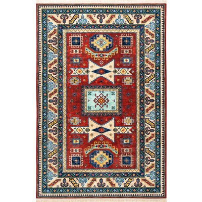 فرش ماشینی سنتی طرح 100333 لاکی 1000 شانه