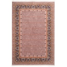 فرش ماشینی سنتی طرح 100336 آجری  700 شانه