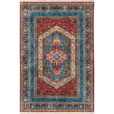 فرش ماشینی سنتی طرح 100340 لاکی 1000 شانه