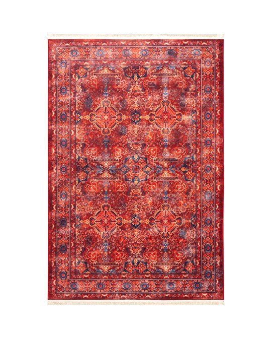 فرش ماشینی سنتی طرح 25CS0200 عنابی  1000 شانه فرش ماشینی سنتی طرح 25CS0200 عنابی  1000 شانه