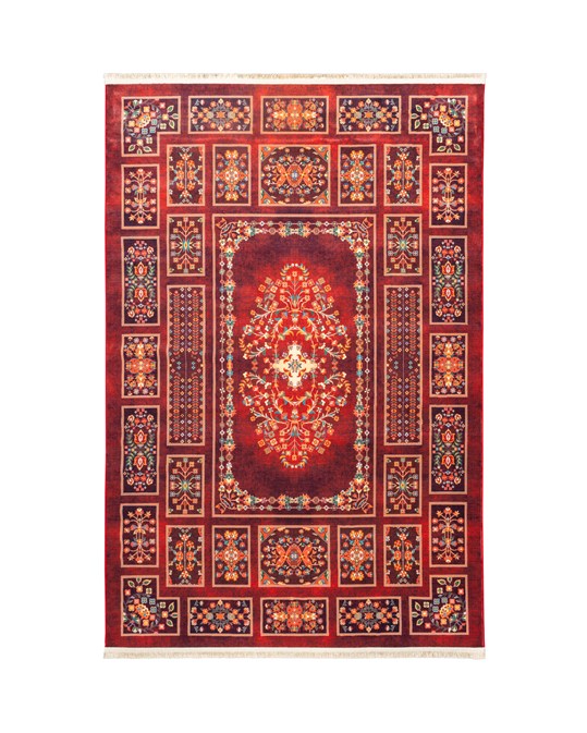 فرش ماشینی سنتی طرح 25CS0210 عنابی  1000 شانه فرش ماشینی سنتی طرح 25CS0210 عنابی  1000 شانه