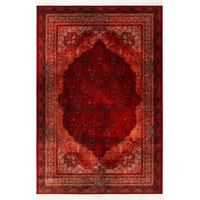 فرش ماشینی تیدا طرح 25NT0000 عنابی 1200 شانه