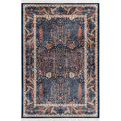 فرش ماشینی  کد 25CN0280 سرمه ای 1200 شانه