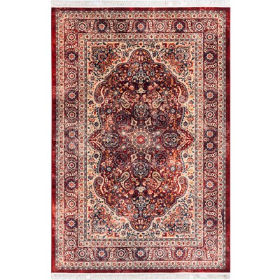 فرش ماشینی  کد 25CN0300 عنابی 1200 شانه