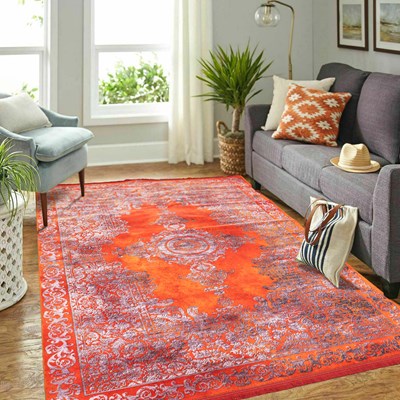 فرش ماشینی ورساچه طرح 300404 لاکی 1200 شانه
