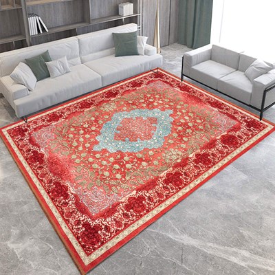 فرش ماشینی وینا طرح 401415 آجری 1200 شانه