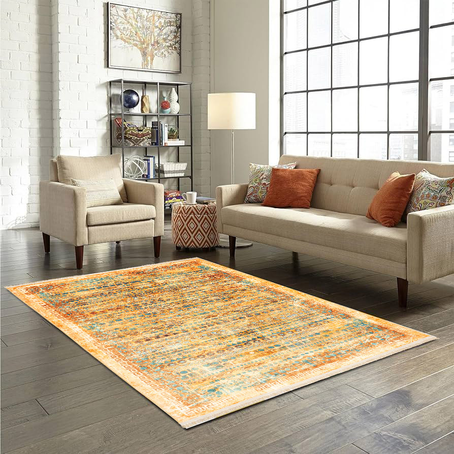 فرش ماشینی مدرن طرح 900441 آجری 1000 شانه